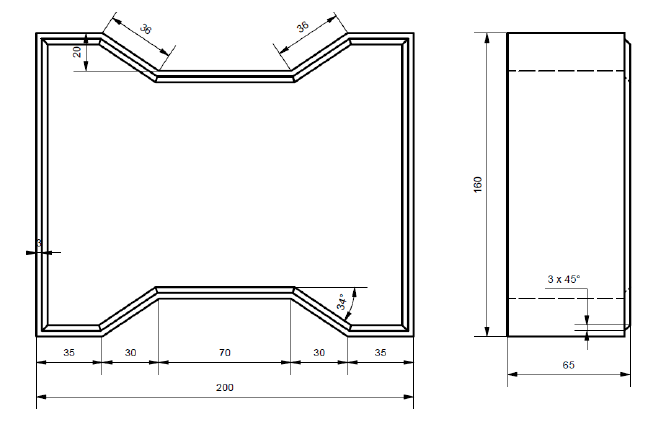 Plano técnico de Adocreto Hueso